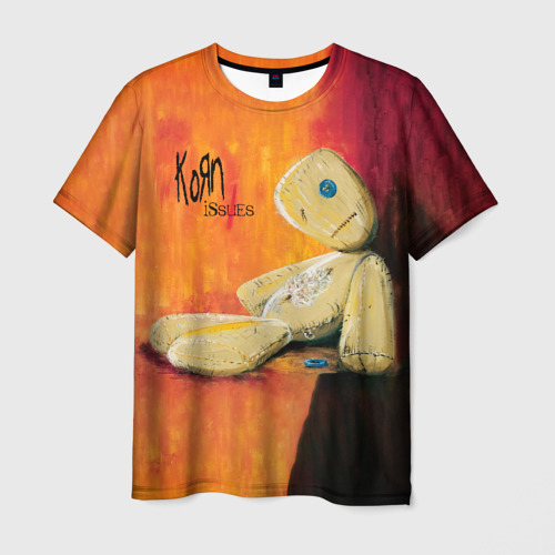 Мужская футболка 3D с принтом Issues - Korn, вид спереди #2