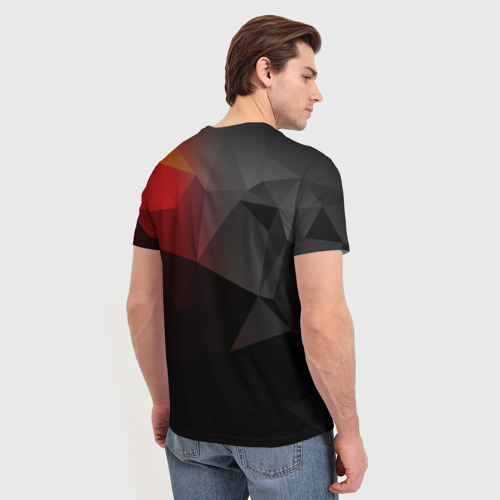 Мужская футболка 3D с принтом ASUS ROG republic of gamers, вид сзади #2
