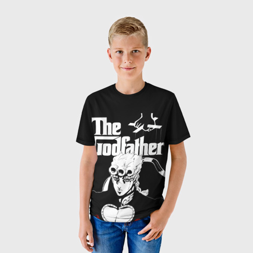 Детская футболка 3D с принтом Джорно Джованна Крестный отец jojo, фото на моделе #1