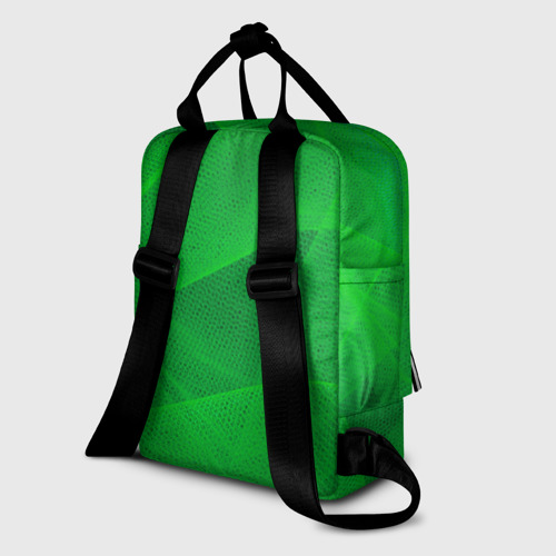 Женский рюкзак 3D с принтом Краснодар lime theme, вид сзади #1