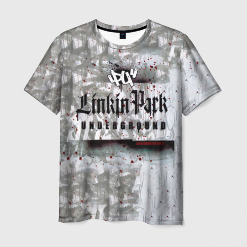 Мужская футболка 3D с принтом LP Underground 30 - Linkin Park, вид спереди #2