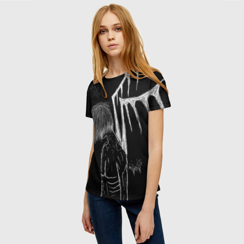 Женская футболка 3D с принтом Dead Ghoul, фото на моделе #1