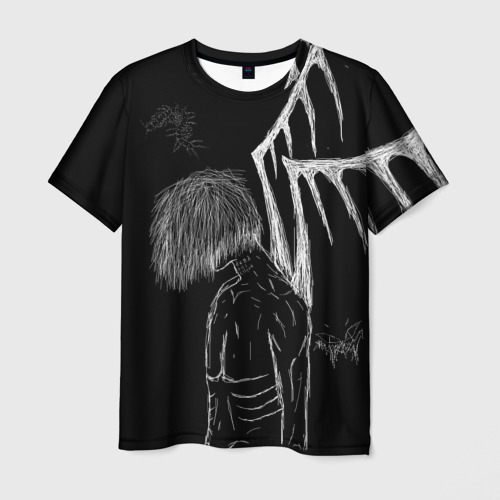 Мужская 3D футболка с принтом Dead Ghoul, вид спереди #2