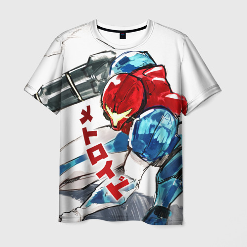 Мужская футболка 3D с принтом Metroid, вид спереди #2
