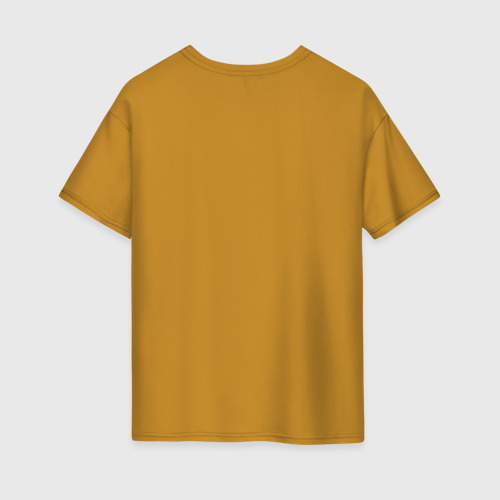 Женская футболка oversize с принтом Портрет Гаги, вид сзади #1