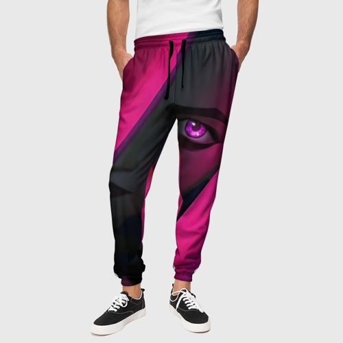 Мужские брюки 3D с принтом Jinx Arcane League of Legends, вид сбоку #3