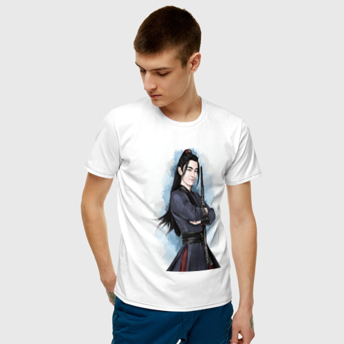 Мужская футболка с принтом Неукротимый Xiao Zhan, фото на моделе #1