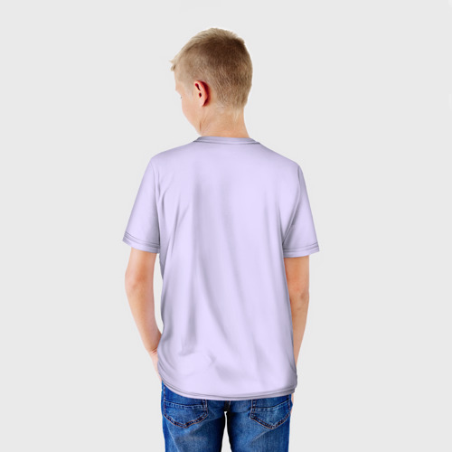 Детская футболка 3D с принтом Милашка Хагги Вагги - Poppy Playtime, вид сзади #2