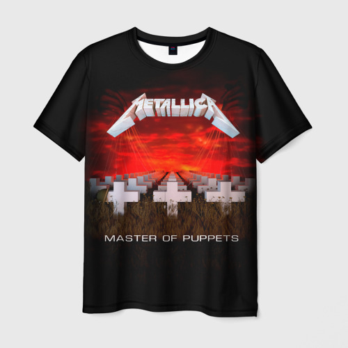 Мужская 3D футболка с принтом Master of Puppets - Metallica, вид спереди #2