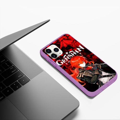 Чехол для iPhone 11 Pro Max матовый с принтом GENSHIN IMPACT DILUC / ГЕНШИН ИМПАКТ ДИЛЮК, фото #5