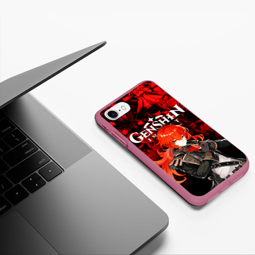 Чехол для iPhone 7/8 матовый с принтом GENSHIN IMPACT DILUC / ГЕНШИН ИМПАКТ ДИЛЮК, фото #5