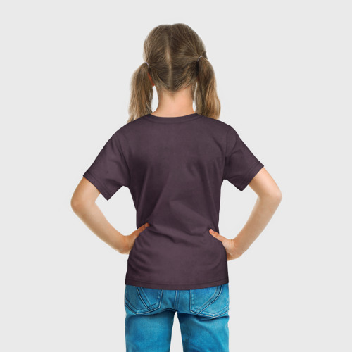 Детская 3D футболка с принтом Рождественский Щелкунчик, вид сзади #2