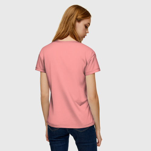 Женская футболка 3D с принтом Патрик Стар, вид сзади #2