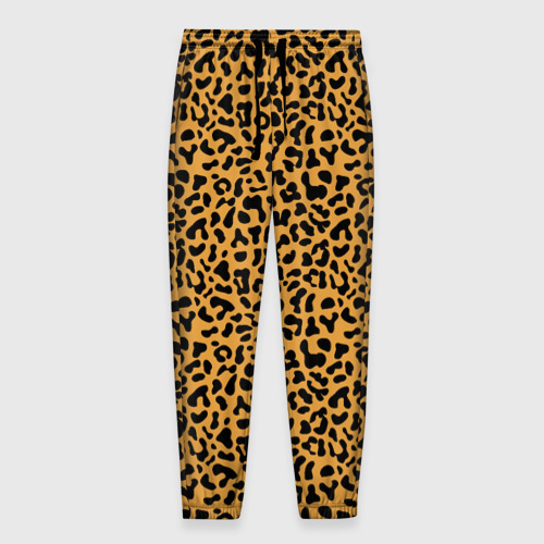 Мужские брюки 3D с принтом Леопард Leopard, вид спереди #2