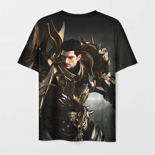 Мужская 3D футболка с принтом LOST ARK Warlord, вид сзади #1