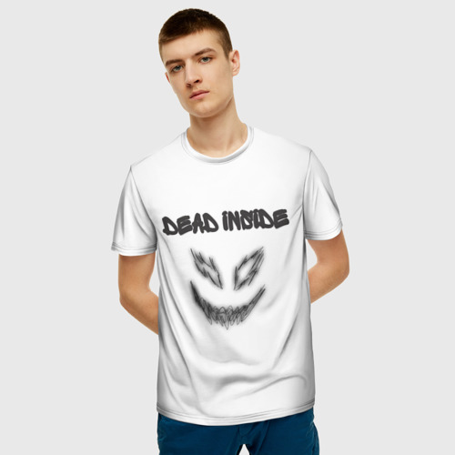 Мужская 3D футболка с принтом Zxc Smile, фото на моделе #1
