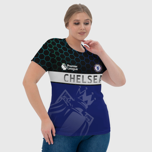 Женская футболка 3D с принтом FC Chelsea London | ФК Челси Лонон, фото #4