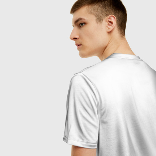 Мужская 3D футболка с принтом Одежда для думеров, вид сзади #2