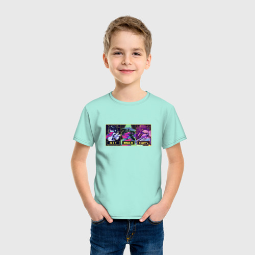 Детская футболка с принтом ДЕЛТАРУН ПЕРСОНАЖИ, фото на моделе #1