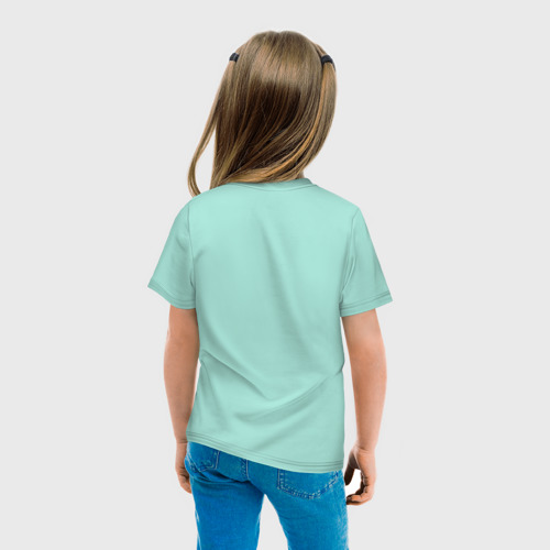 Детская футболка с принтом ДЕЛТАРУН ПЕРСОНАЖИ, вид сзади #2