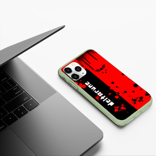 Чехол для iPhone 11 Pro матовый с принтом Deltarune black & red, фото #5
