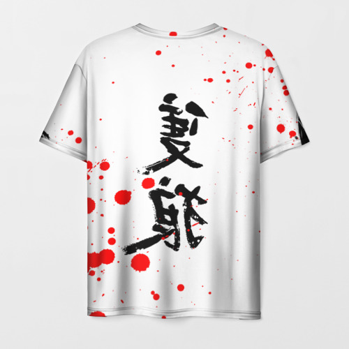 Мужская 3D футболка с принтом GHOST OF TSUSHIMA ДРАКОН (НА СПИНЕ), вид сзади #1