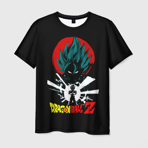 Мужская 3D футболка с принтом Сон Гоку - Dragon Ball Z, вид спереди #2
