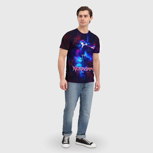 Мужская футболка 3D с принтом Ято космический Бездомный Бог, вид сбоку #3