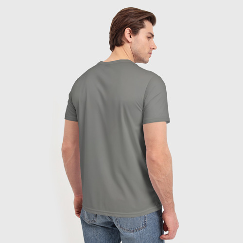 Мужская футболка 3D с принтом Senkuu stone crunch, вид сзади #2
