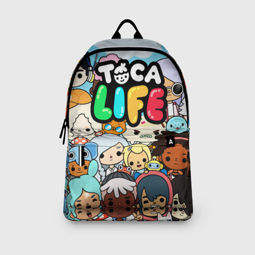 Рюкзак 3D с принтом Toca LIFE персонажи, вид сбоку #3