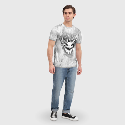 Мужская 3D футболка с принтом ZXC SF, вид сбоку #3