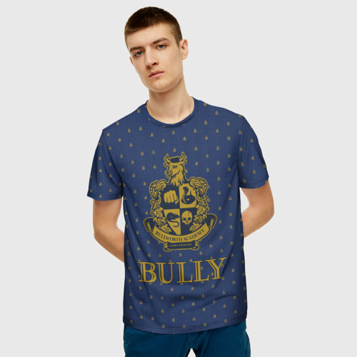 Мужская 3D футболка с принтом Bully хулиган, фото на моделе #1