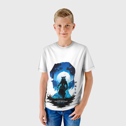 Детская футболка 3D с принтом Иноске Клинок рассекающий демонов, фото на моделе #1