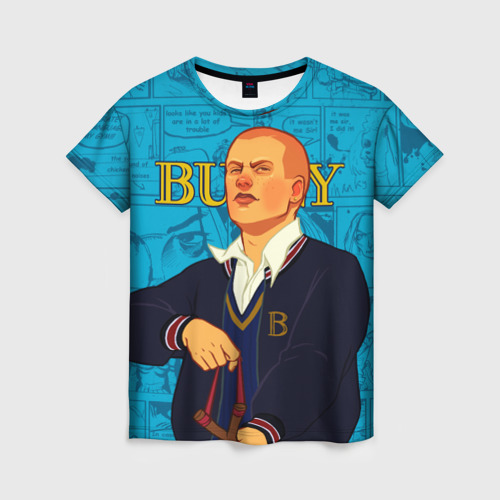 Женская футболка 3D с принтом Bully, Джимми Хопкинс, вид спереди #2