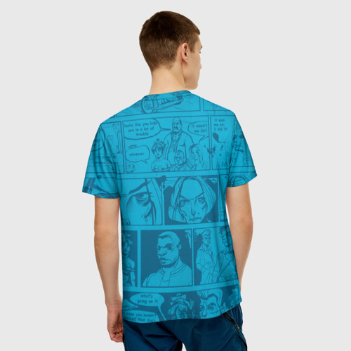 Мужская 3D футболка с принтом Bully, Джимми Хопкинс, вид сзади #2