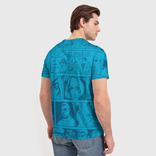 Мужская 3D футболка с принтом Bully, Джимми Хопкинс, вид сзади #2