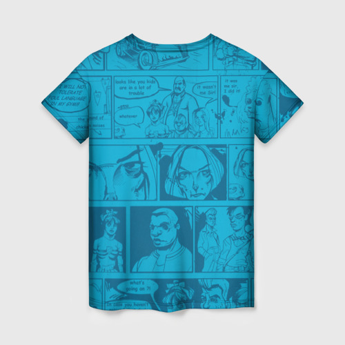 Женская футболка 3D с принтом Bully, Джимми Хопкинс, вид сзади #1