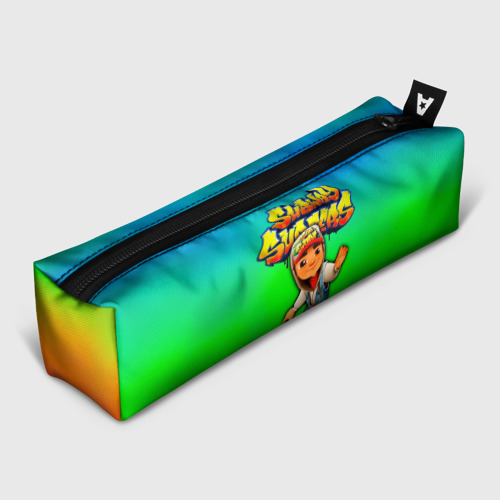Пенал школьный 3D с принтом Subway Surfers / Метро серферов, вид спереди #2