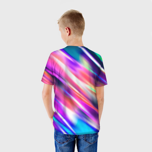 Детская 3D футболка с принтом Subway Surfers, вид сзади #2