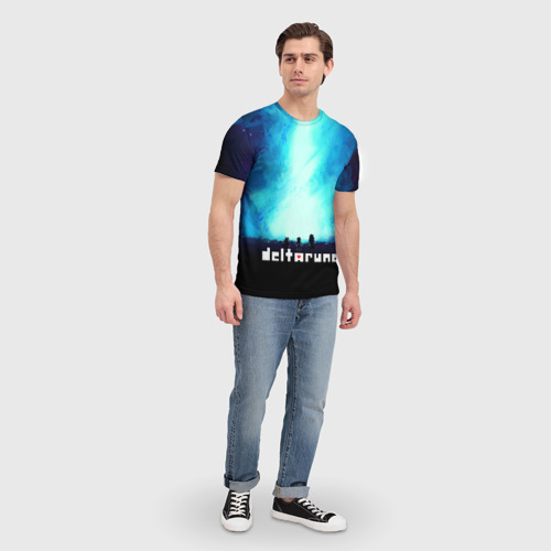 Мужская футболка 3D с принтом Deltarune Герои игры, вид сбоку #3