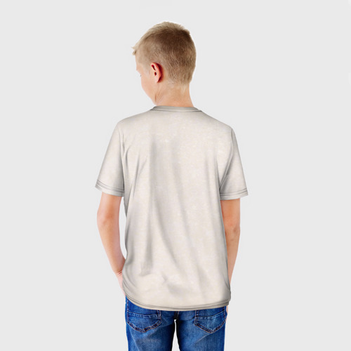 Детская 3D футболка с принтом Криштиану Сборная Португалии, вид сзади #2
