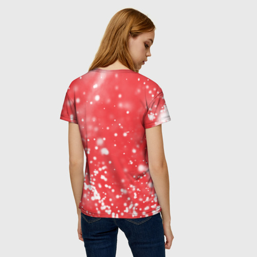 Женская 3D футболка с принтом DELTARUNE / Частицы, вид сзади #2