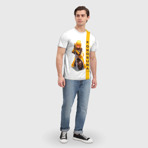 Мужская футболка 3D с принтом Даркнесс - Konosuba, вид сбоку #3