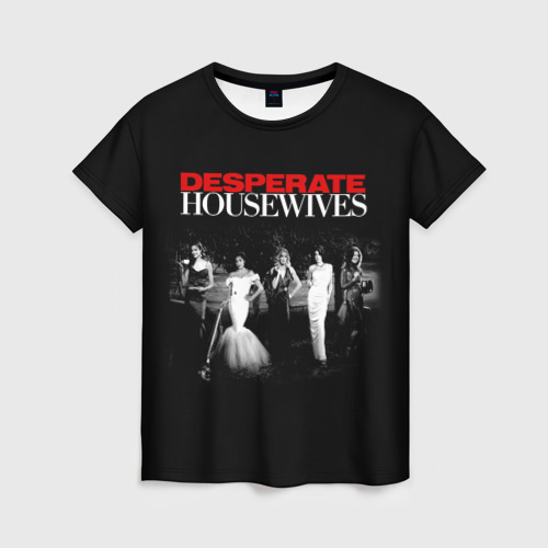 Женская 3D футболка с принтом Desperate Housewives  летний сад, вид спереди #2
