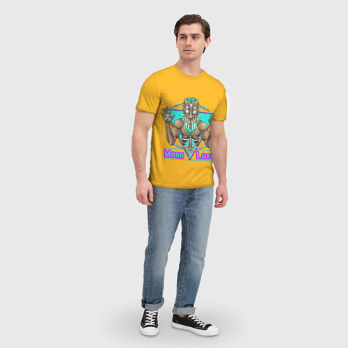 Мужская футболка 3D с принтом Moon lord, вид сбоку #3