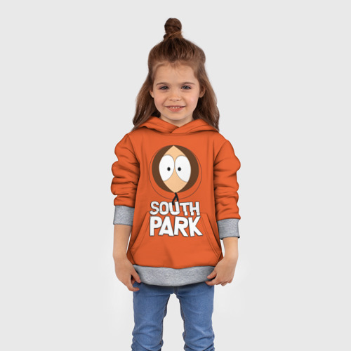 Детская толстовка 3D с принтом Южный Парк Кенни South Park, вид сбоку #3