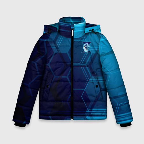Зимняя куртка для мальчиков 3D с принтом Z - Гордость Питера, вид спереди #2