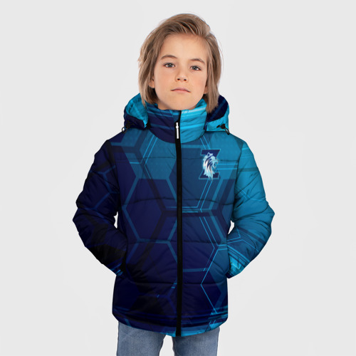 Зимняя куртка для мальчиков 3D с принтом Z - Гордость Питера, фото на моделе #1