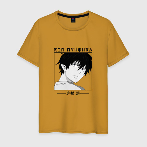 Мужская футболка с принтом Ao no Exorcist, Рин Окумура, вид спереди #2