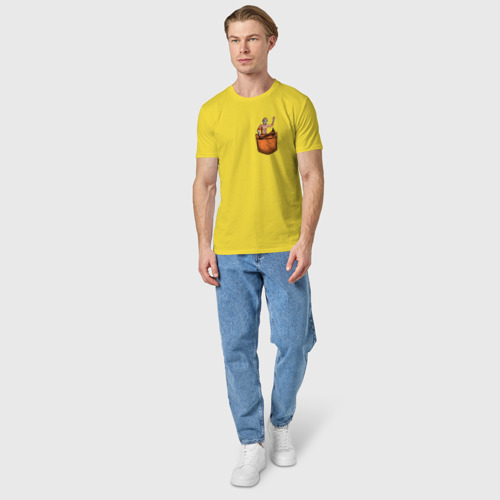 Мужская футболка хлопок с принтом Крэйг в кармане, вид сбоку #3